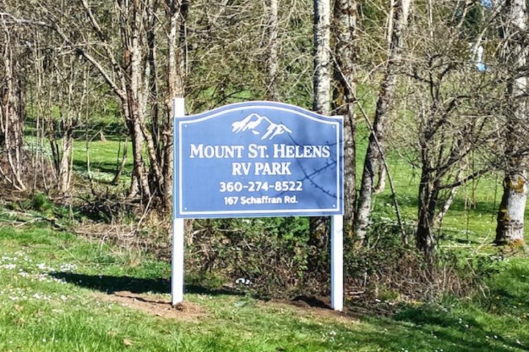Mt. St. Helens RV Park Sign
